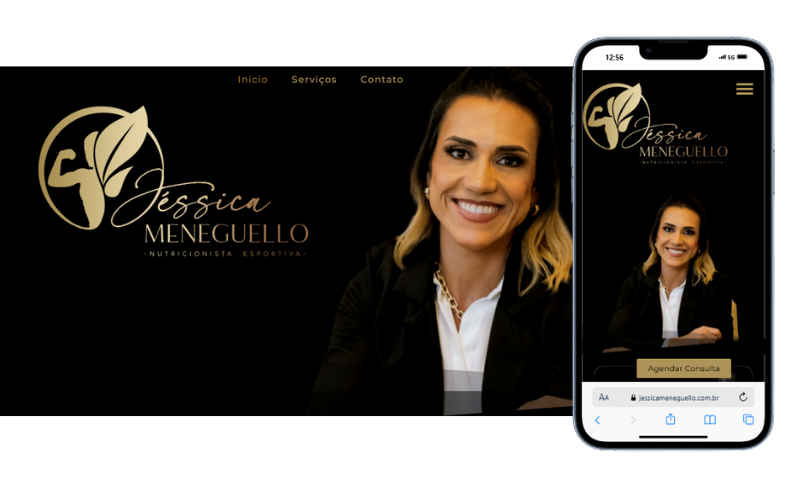 Jéssica Meneguello - Site para Nutricionista